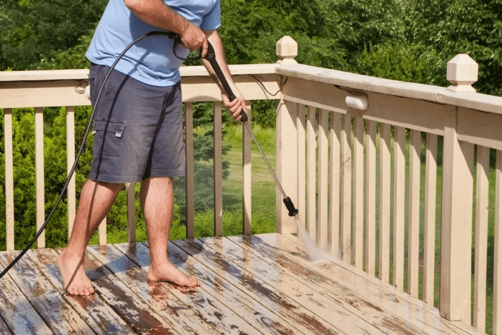 How To Stain A Wooden Deck With 10 Quick Tips For You ManMadeDIY