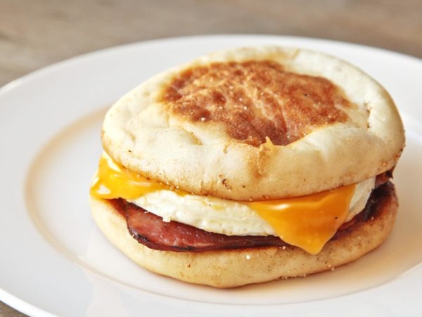 Homemade Egg McMuffin Sandwich