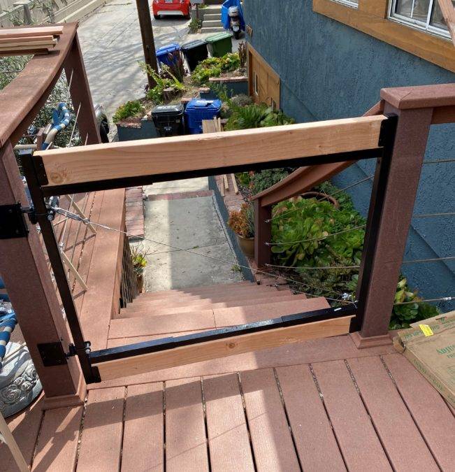 How To Build A Deck Gate With Easy To Source Materials Manmadediy