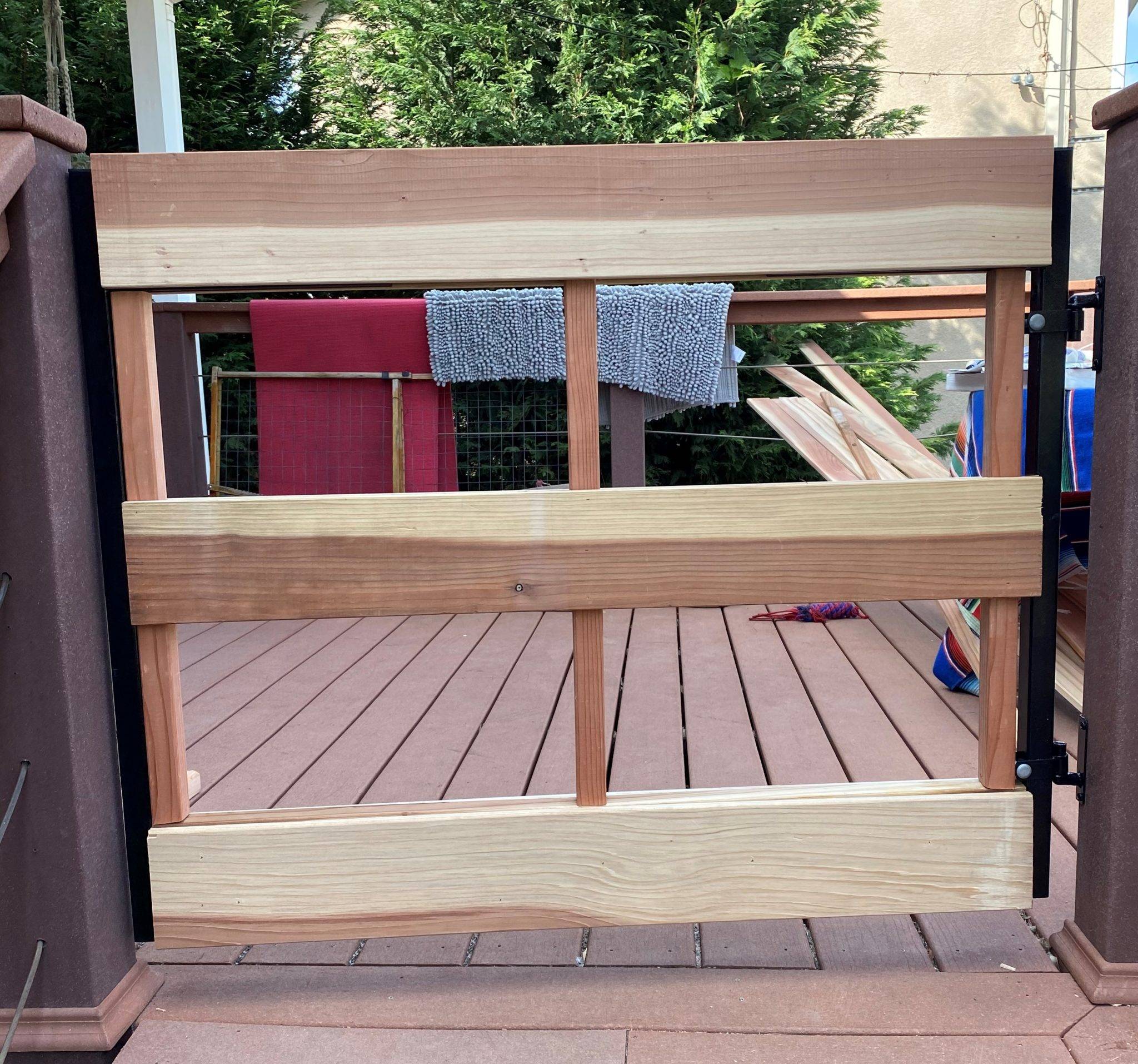 How To Build A Deck Gate With Easy To Source Materials - ManMadeDIY