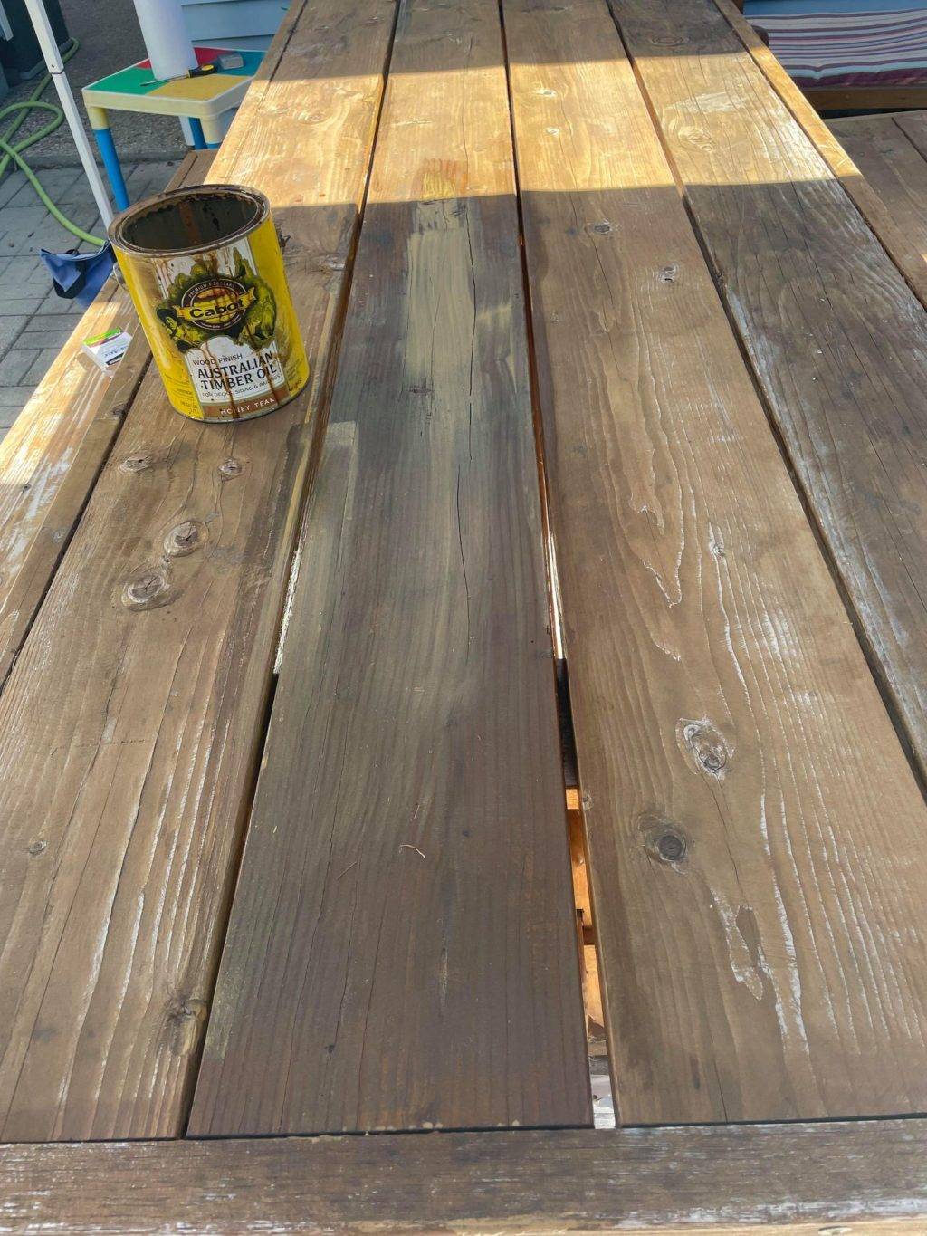 ManMade’s Submit A Project Series: Staining A Picnic Table - ManMadeDIY