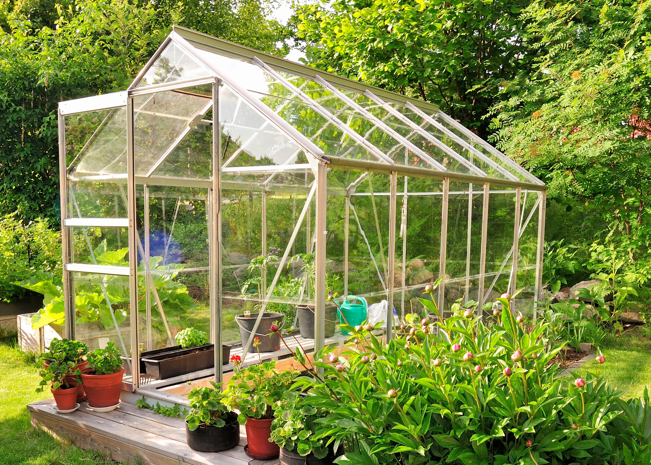 wood frame greenhouse