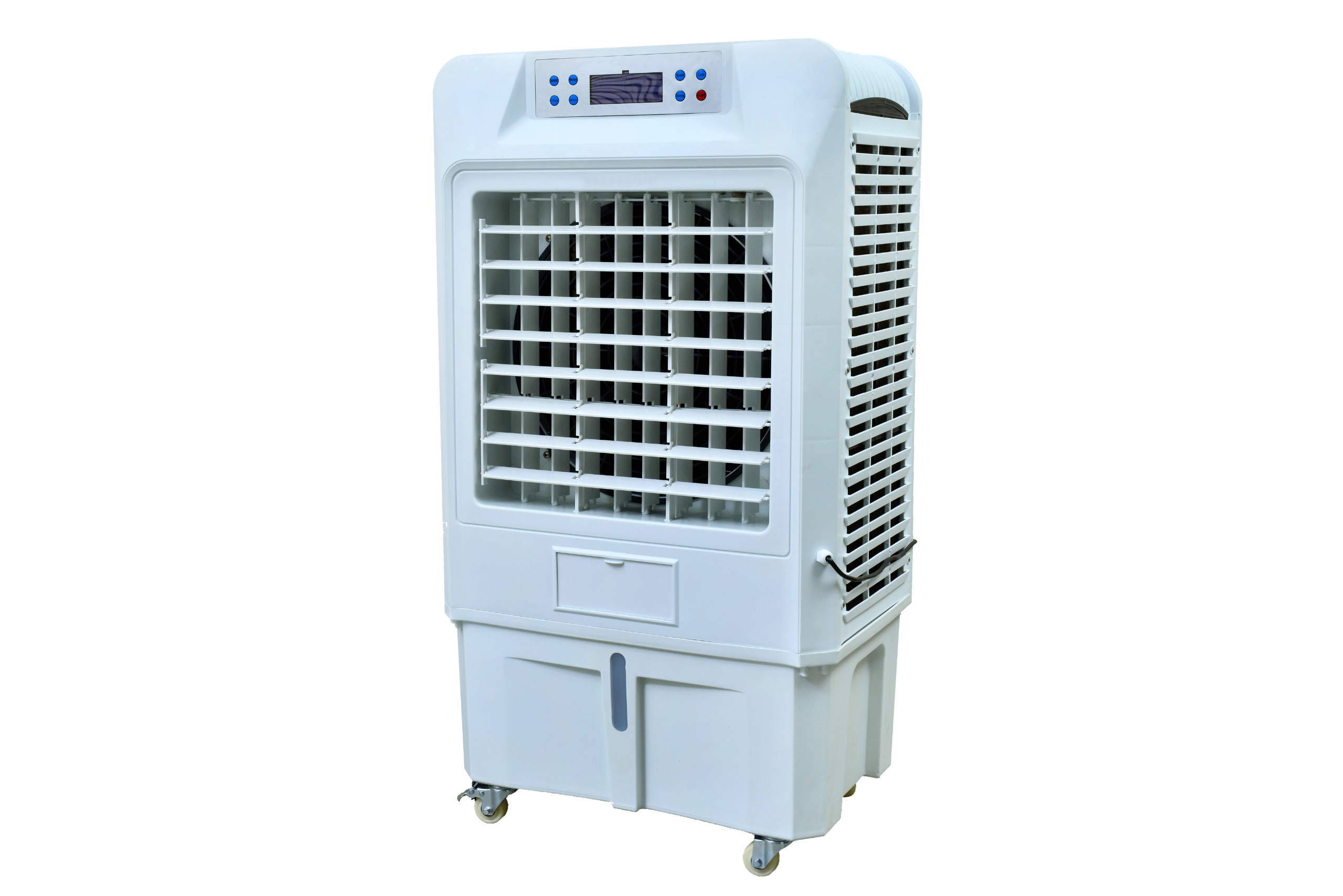 Stock image of an evaporative cooler.