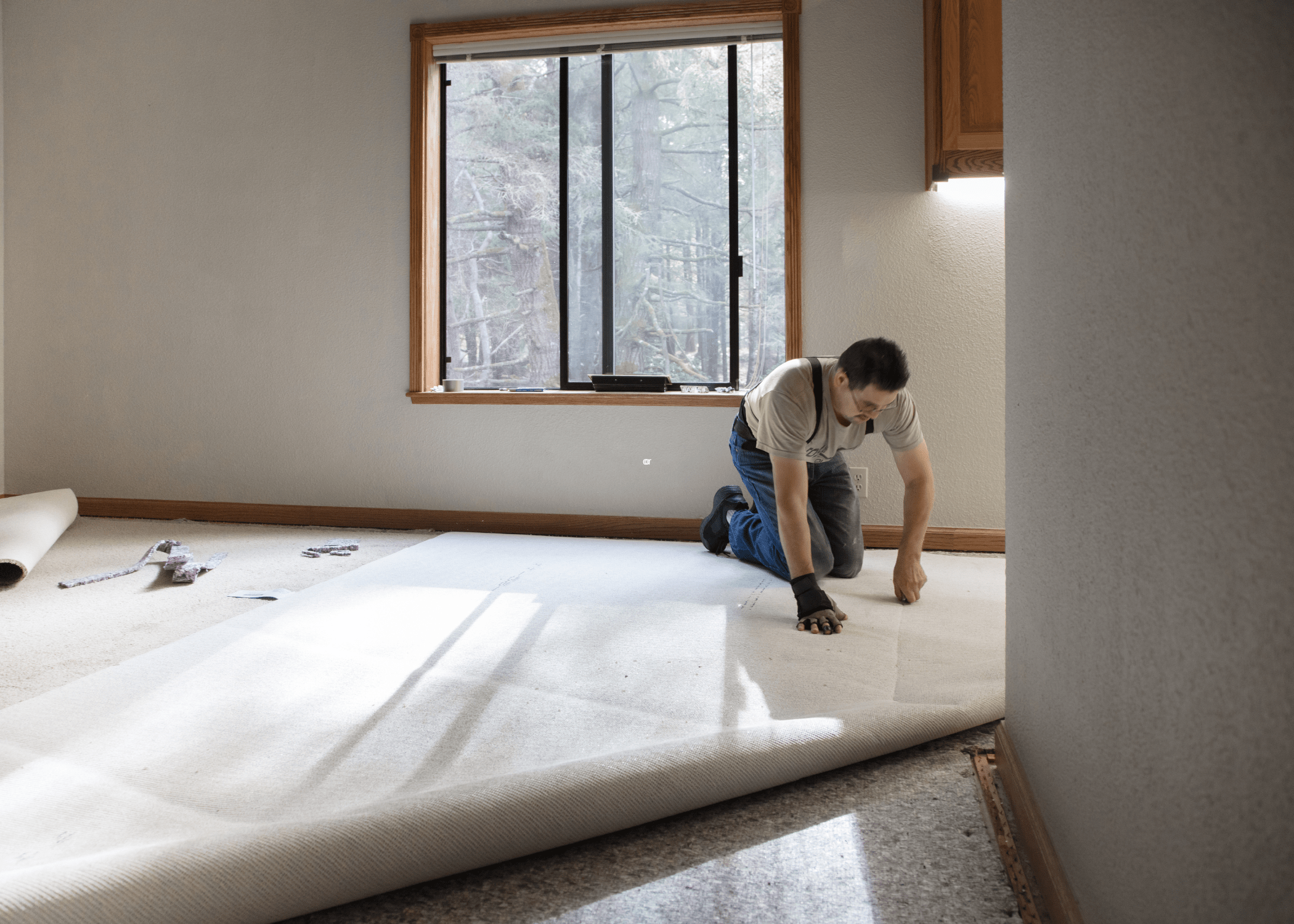 installing carpet