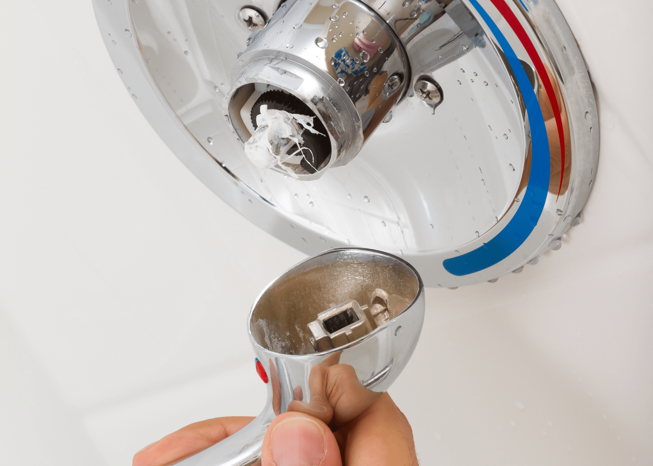 faucet handle off of shower faucet