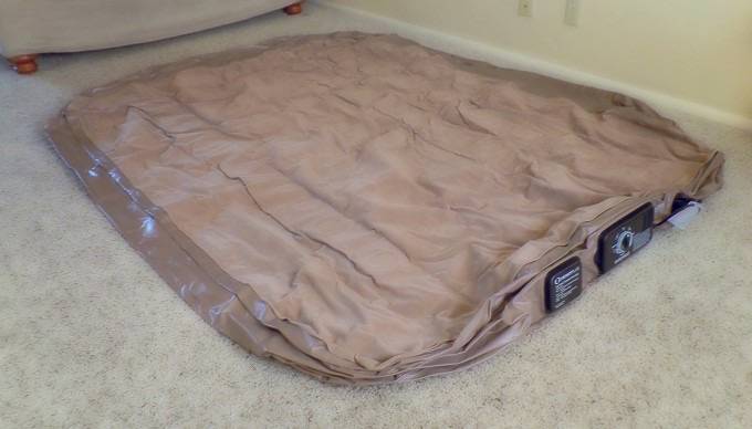 deflated air mattress