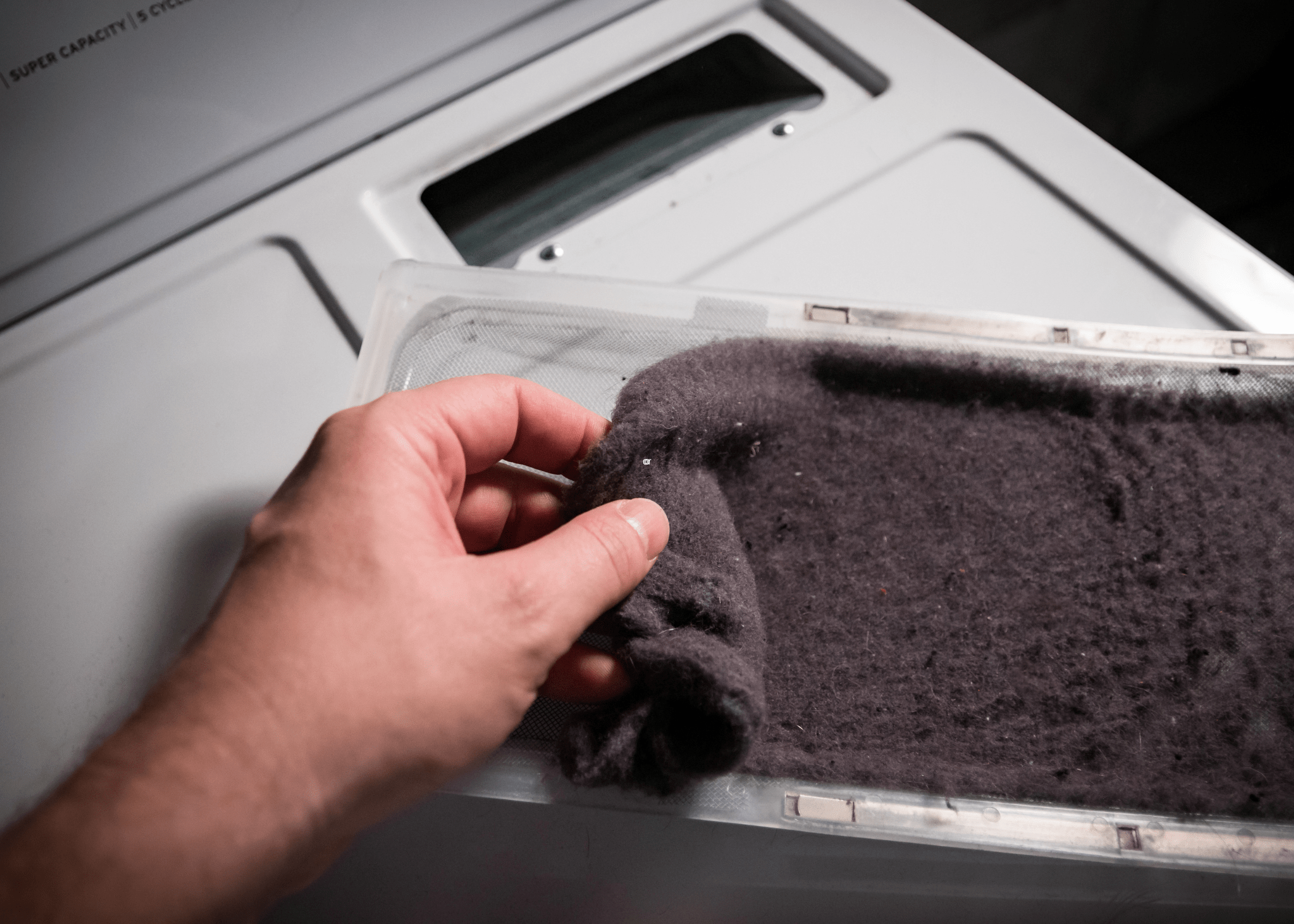 cleaning lint out of dryer vent