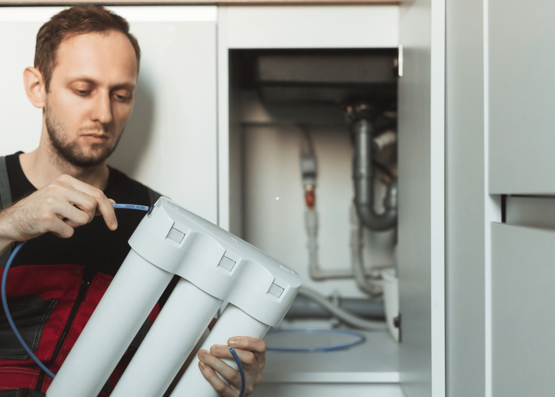 installing a water softener