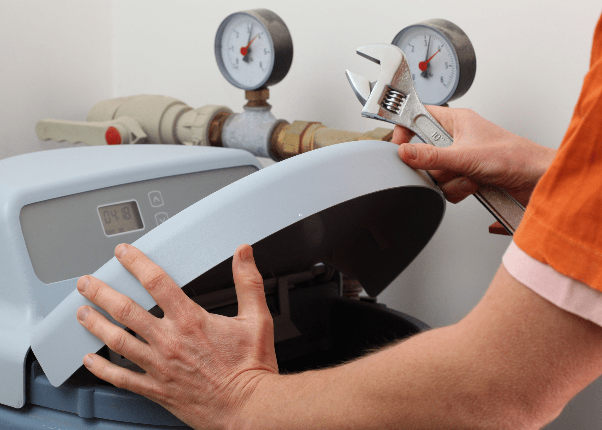 installing a water softener