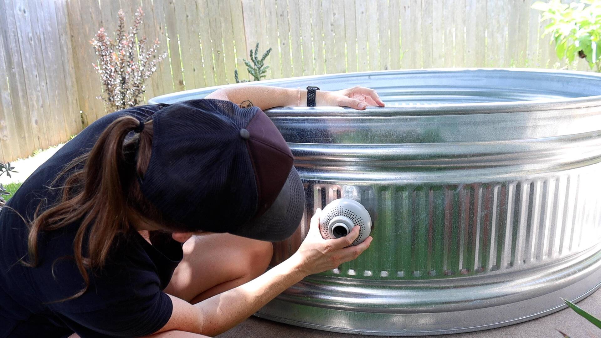 installing a stock tank pool