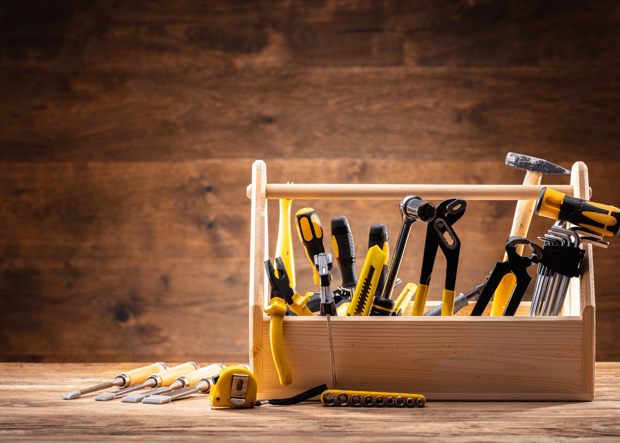 wood toolbox