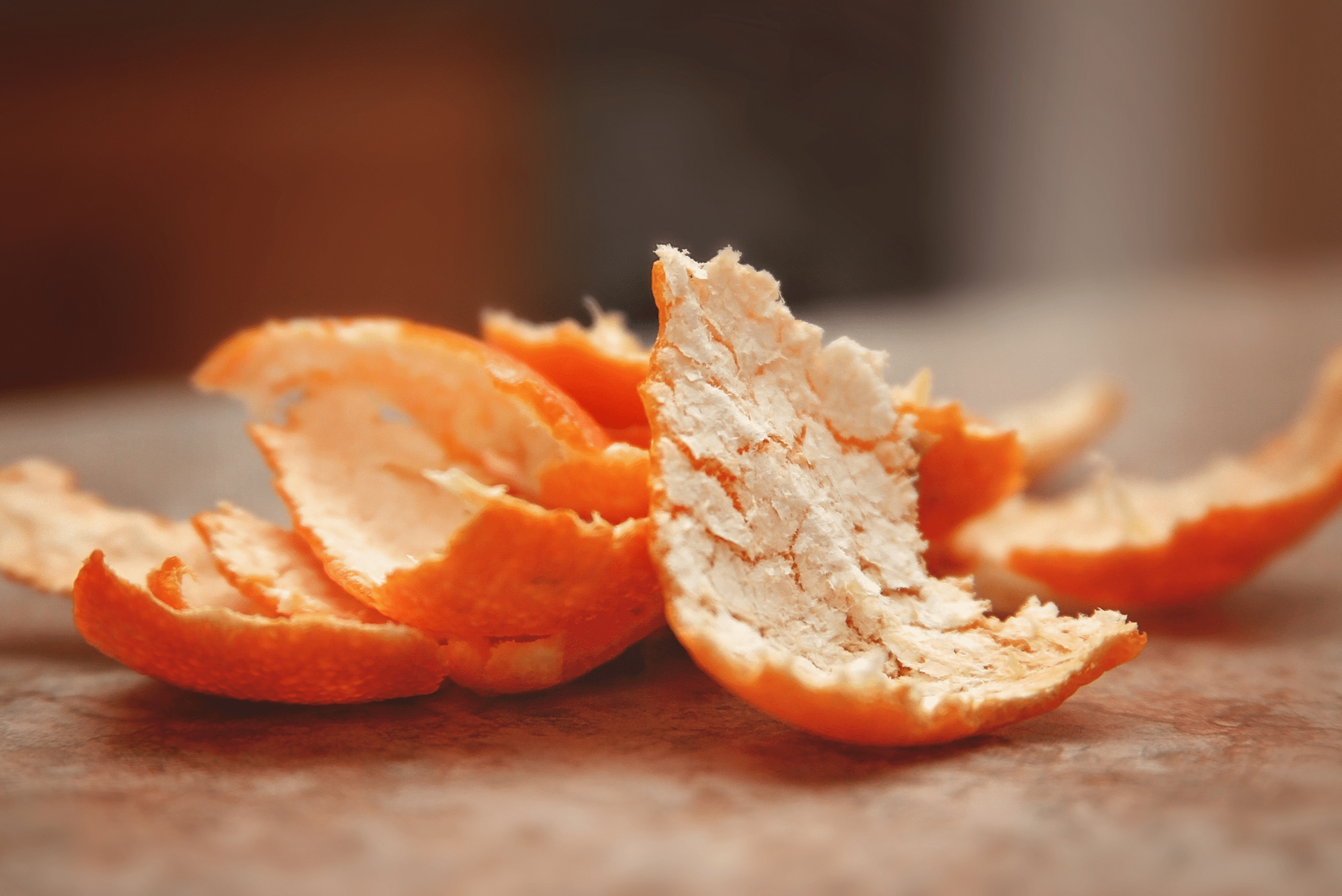 Orange peel.