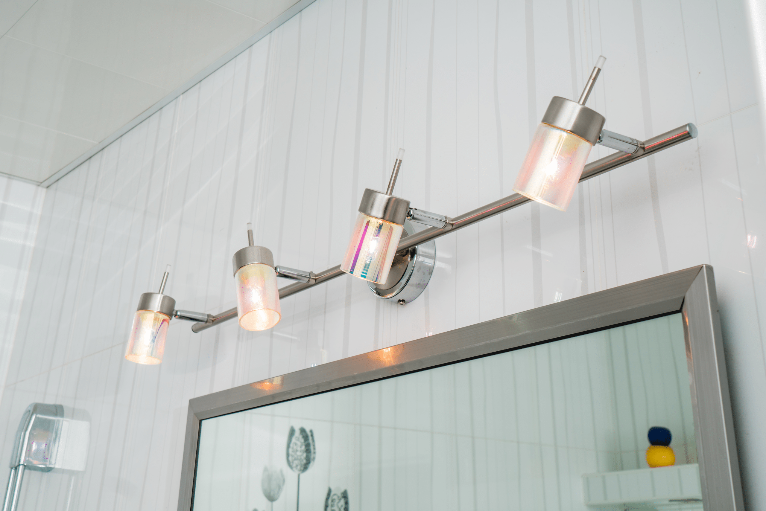 Bathroom lighting fixtures.