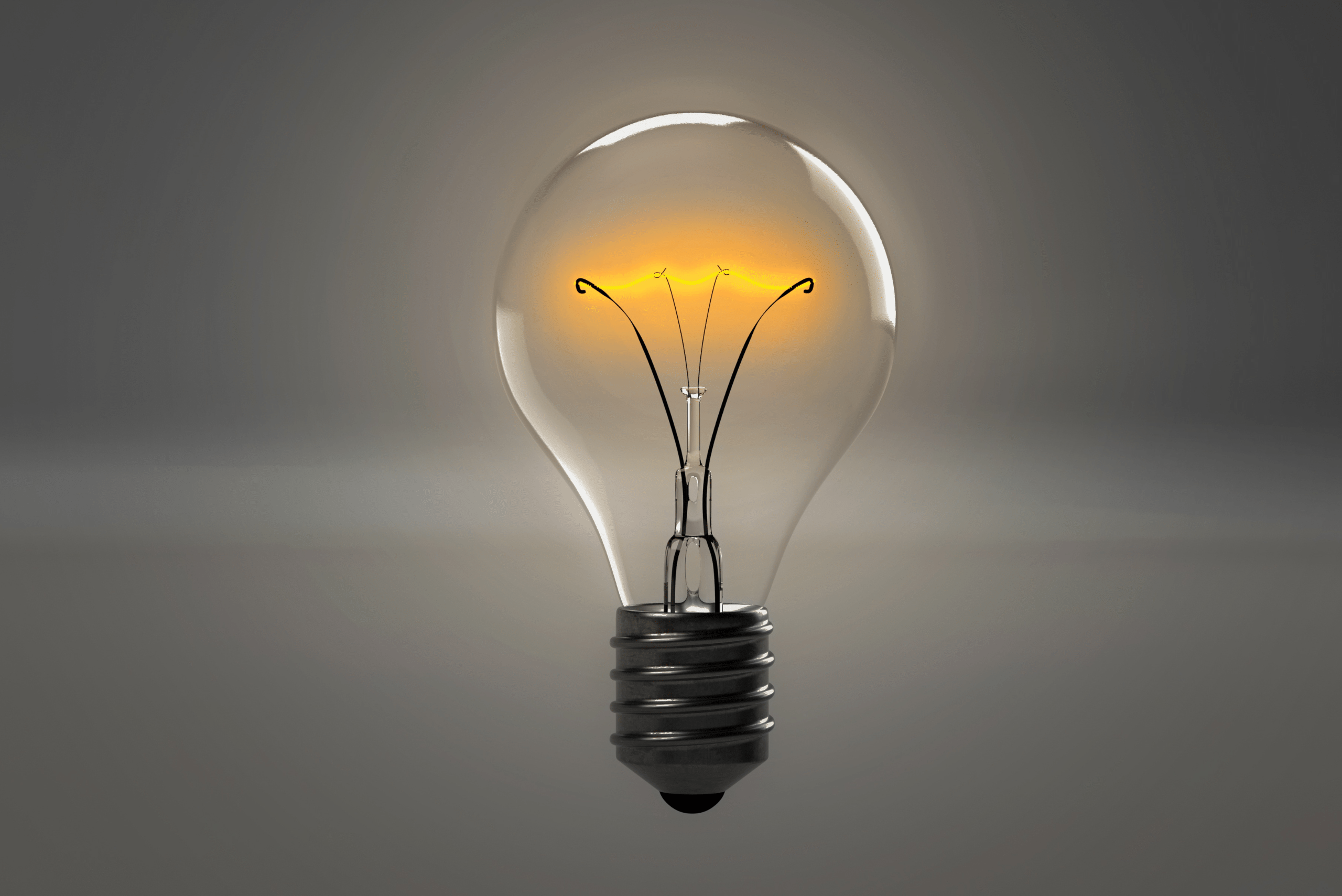 Incandescent bulb with small light.