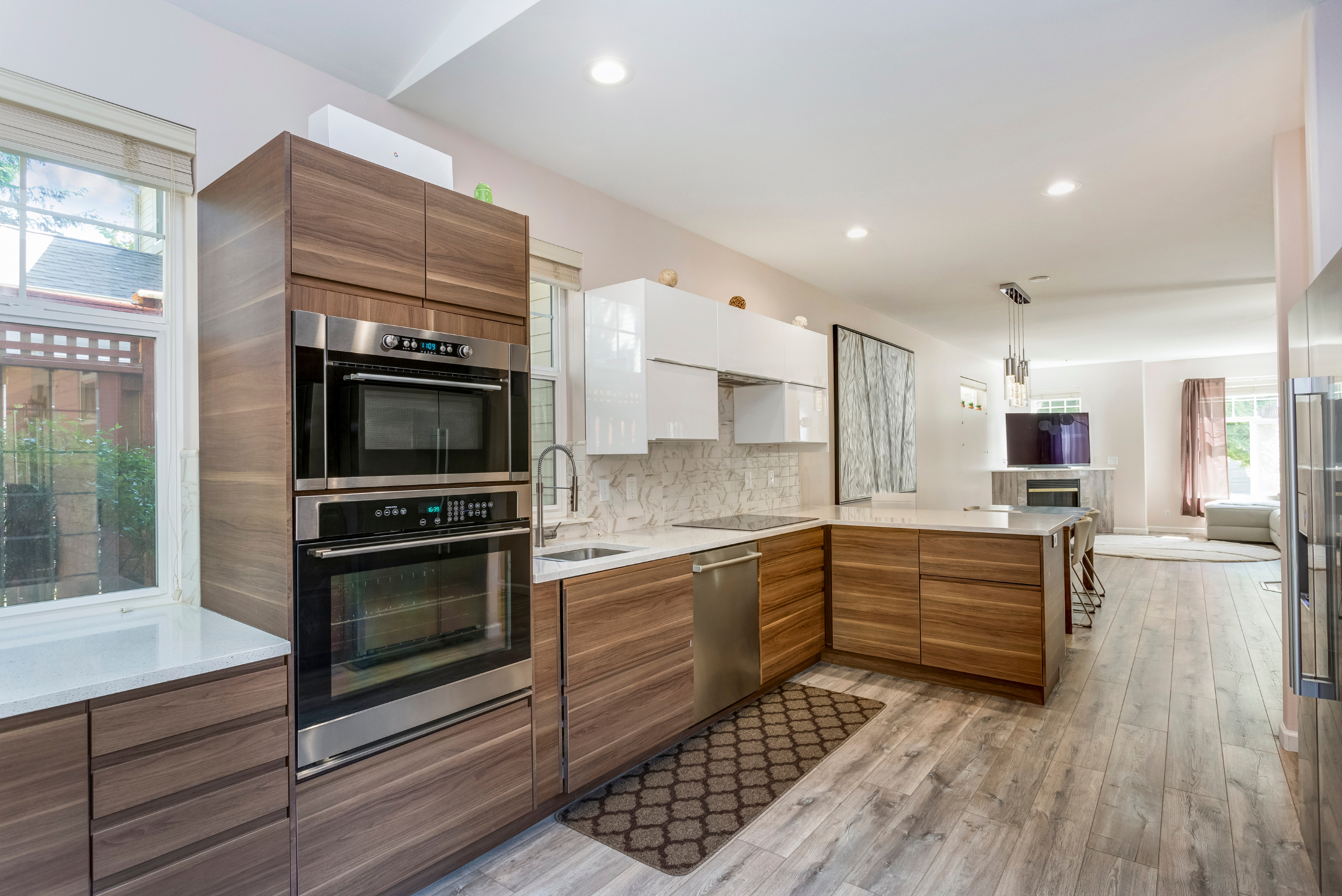 Modern kitchen renovation.