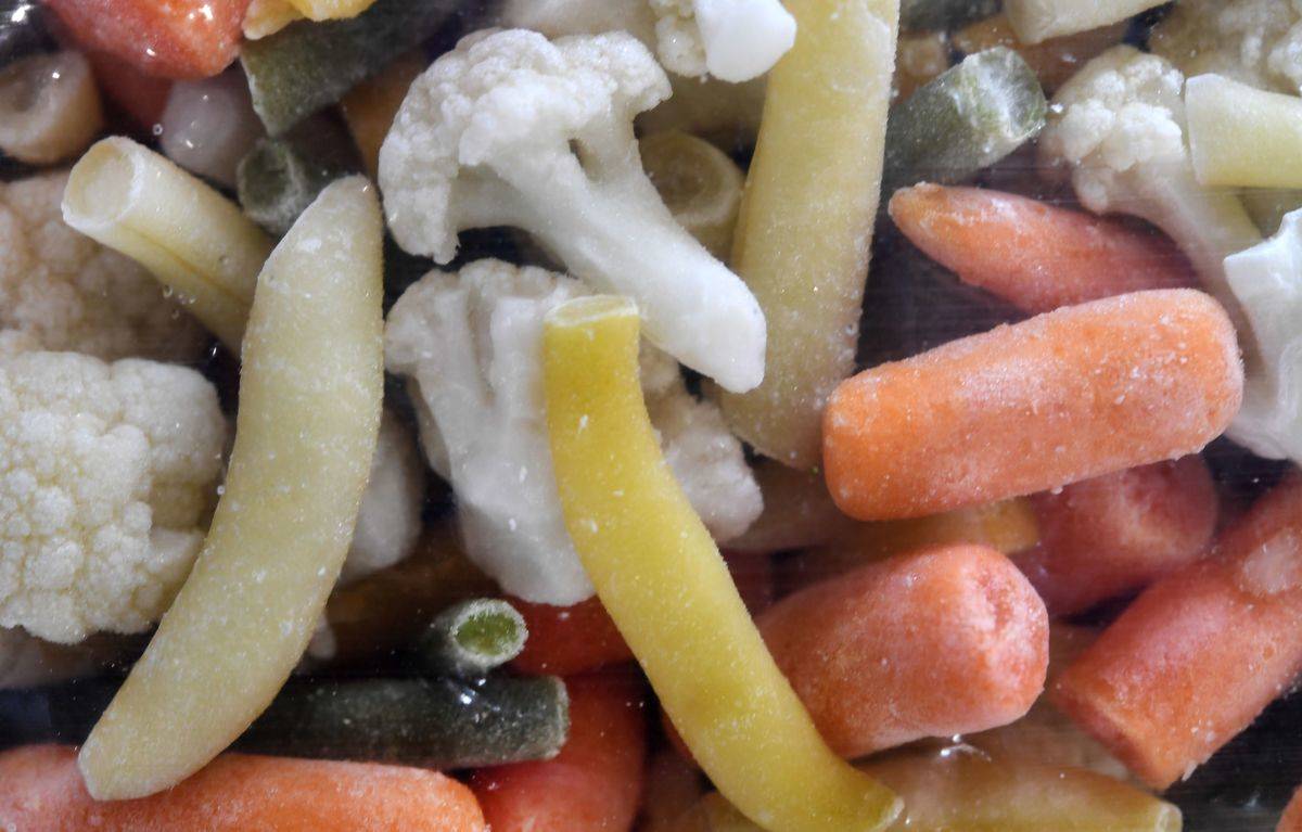 Frozen vegetables.