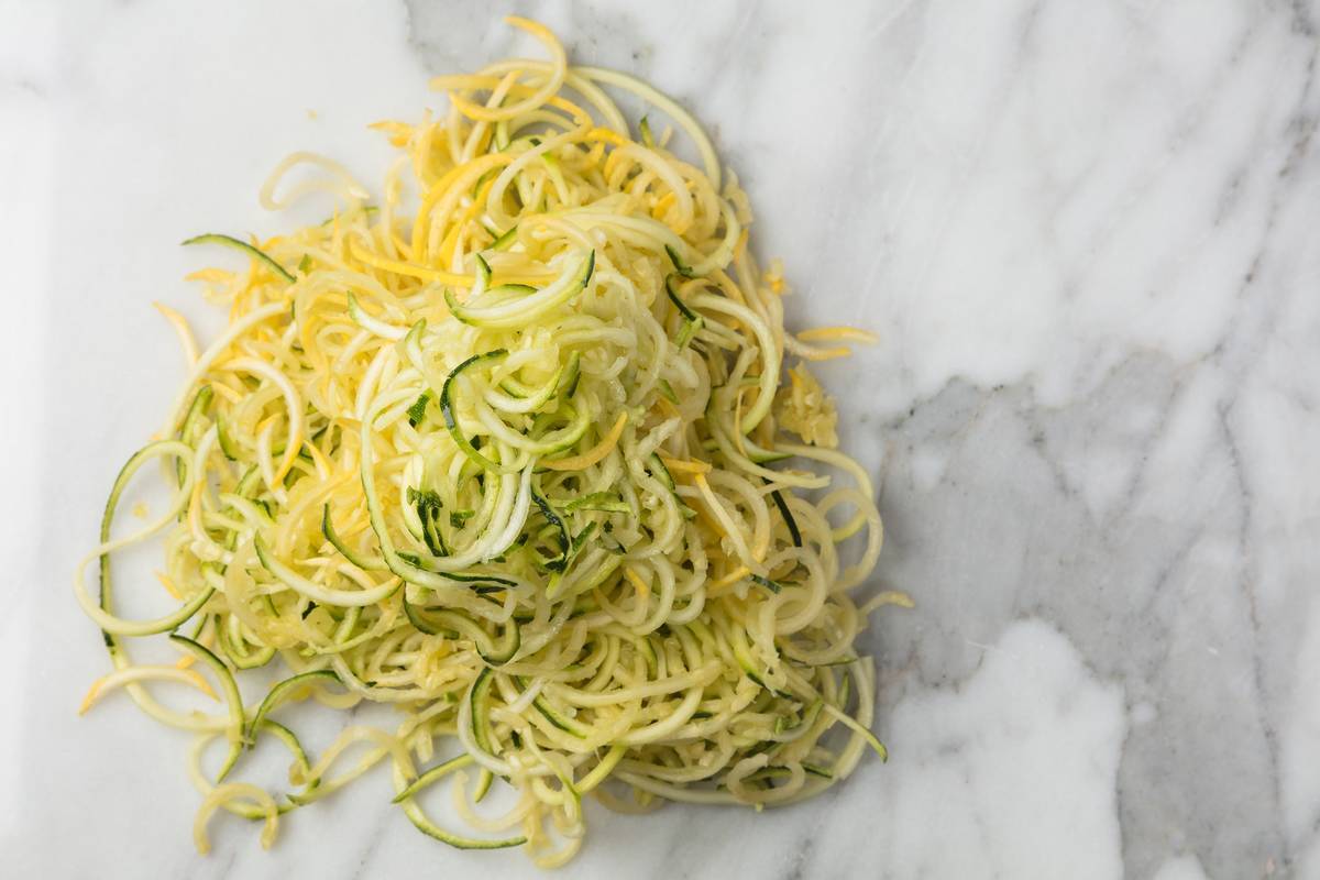 Shredded zucchini 