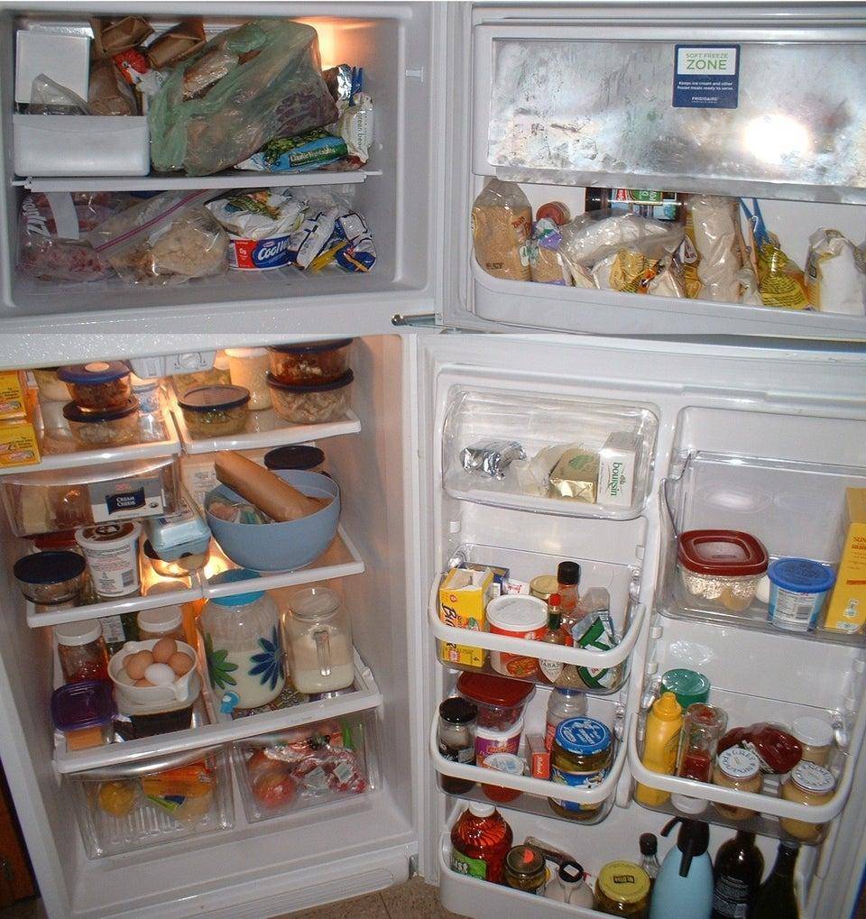 a picture of a full fridge