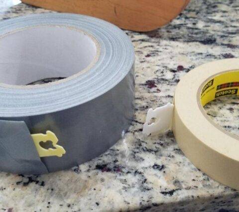 bread tabs used for the end of tape rolls