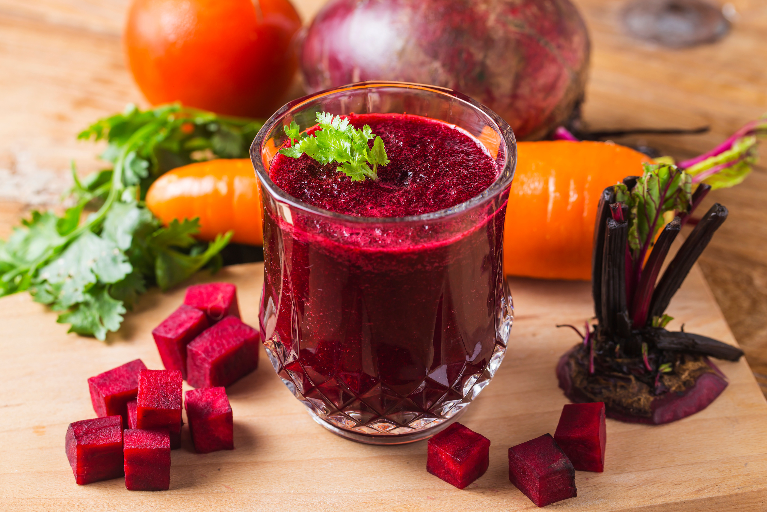 Beet juice.