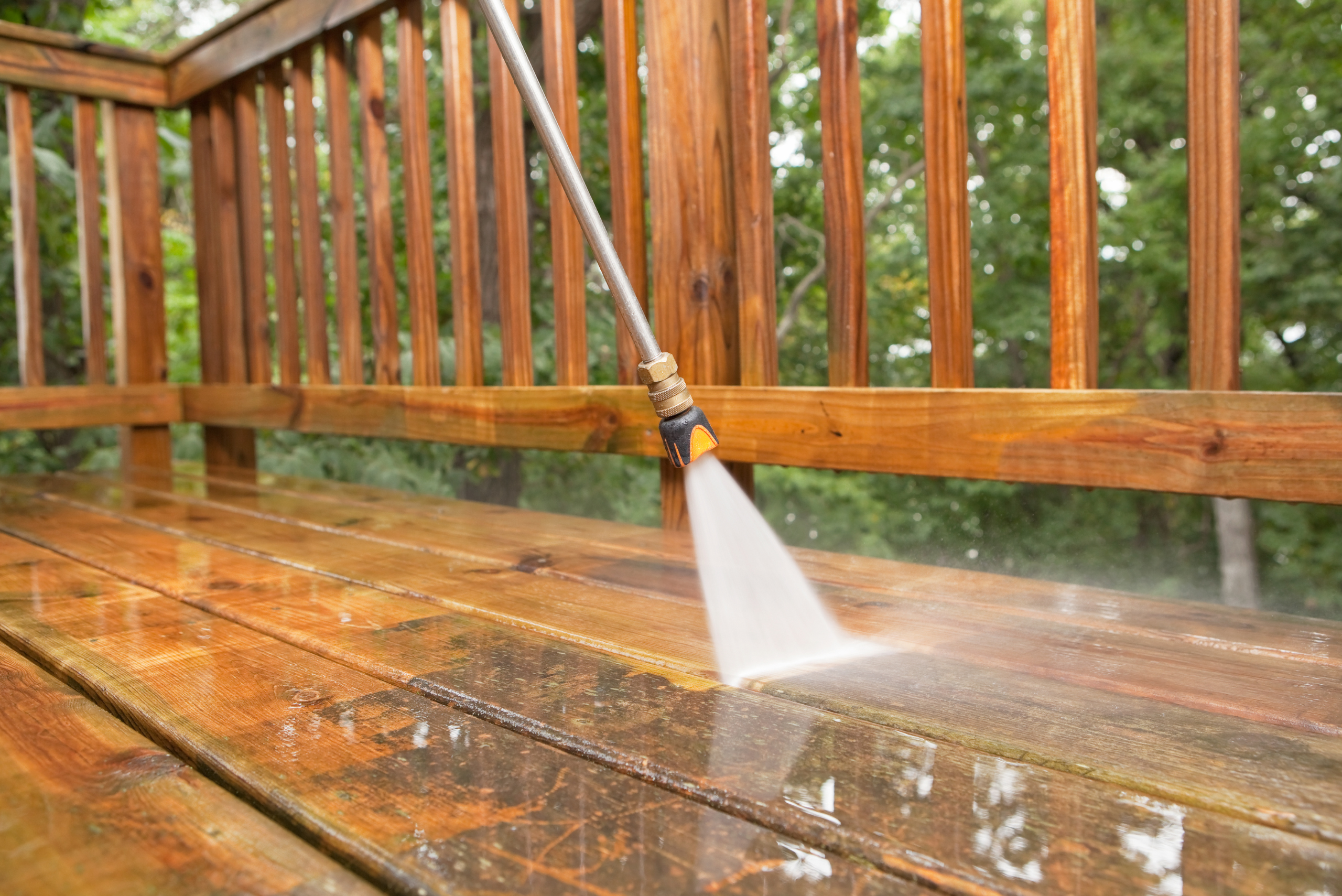 Pressure washer deck.