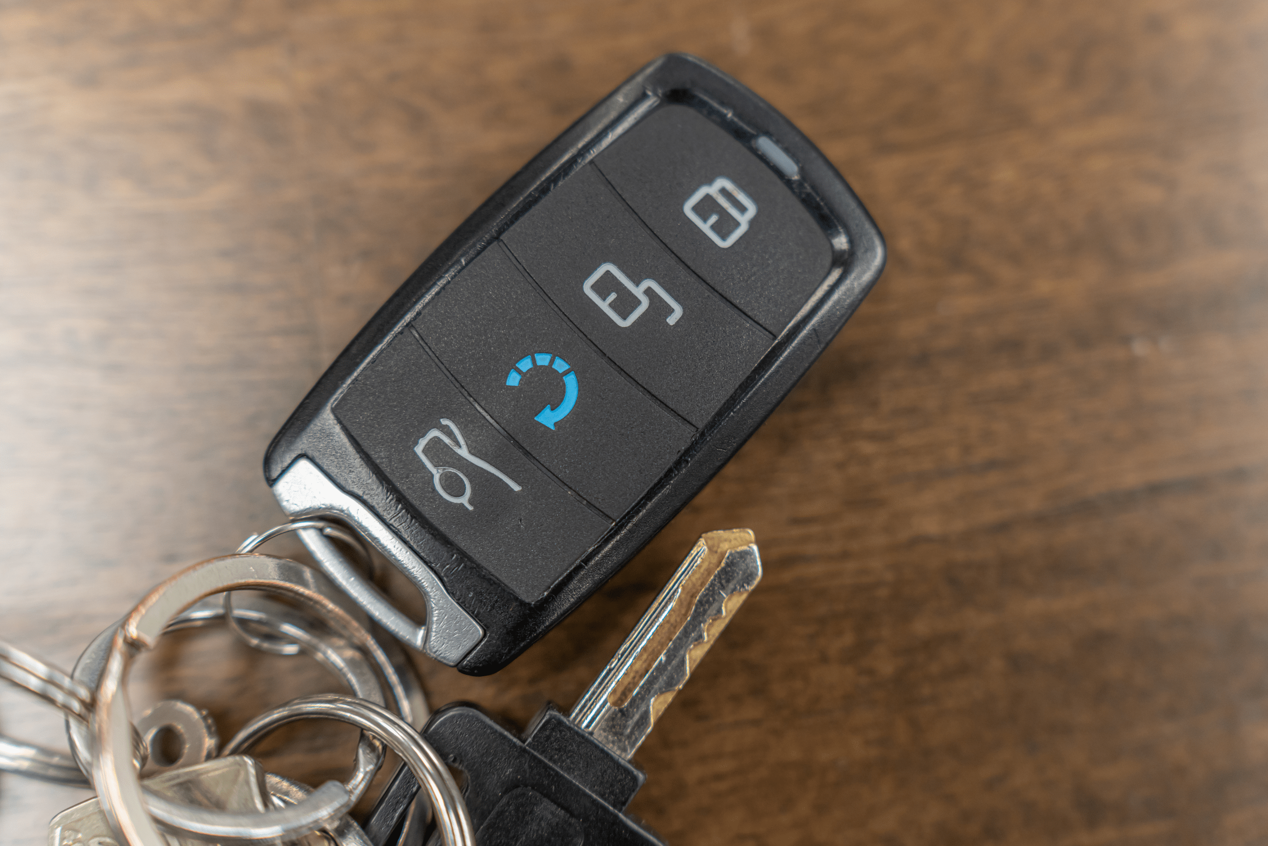 Key of a vehicle.