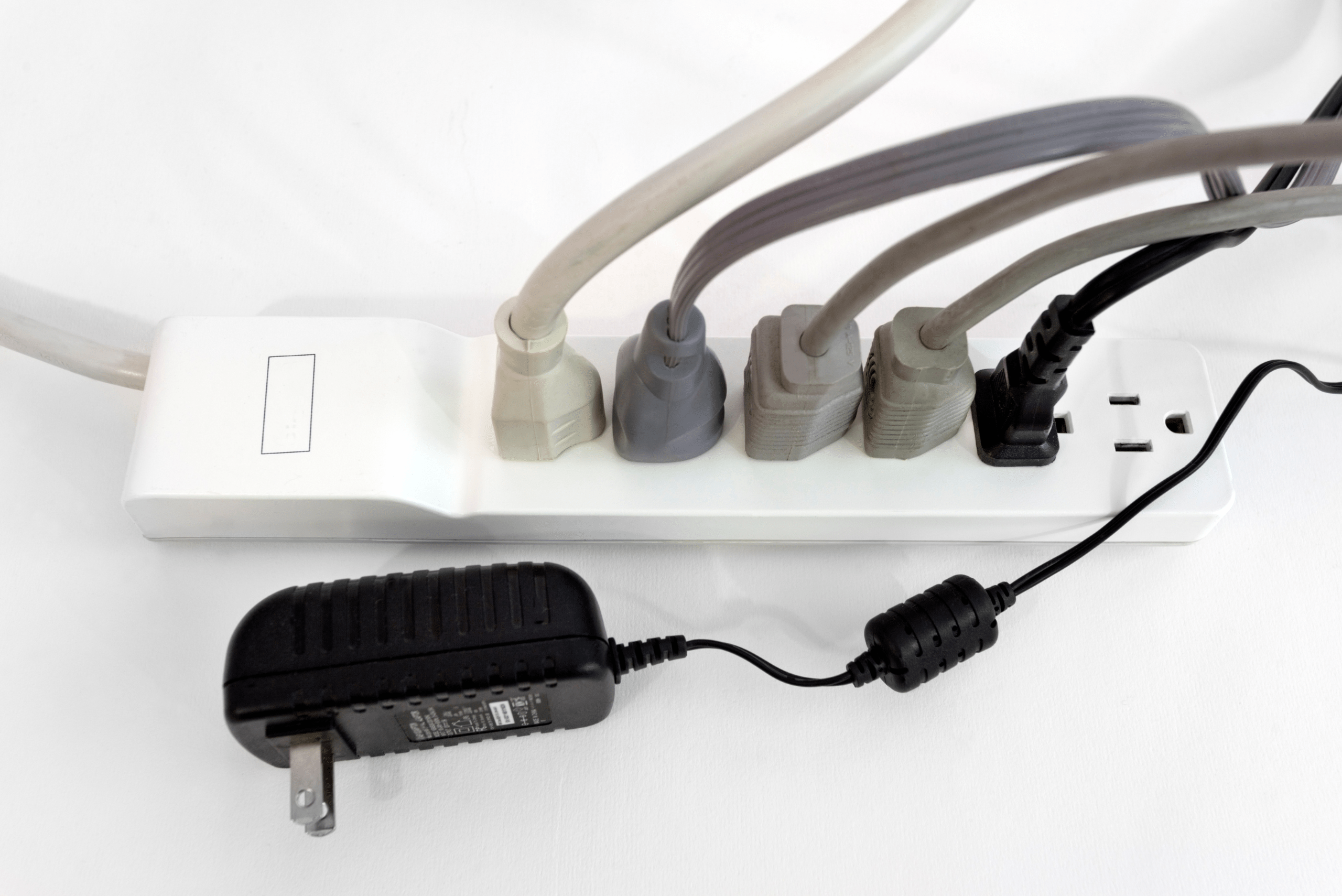 Overloaded power strip.