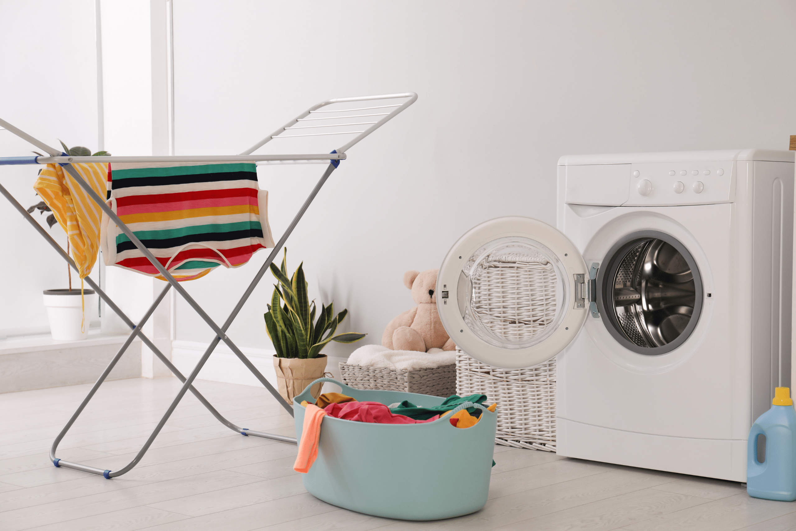 Laundry in a home.